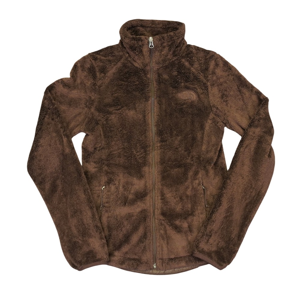 The North Face Osito 2 Fleece Jacket Womens XS Brown Full Zip Soft Fuzzy